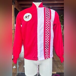 1980s personalized windbreaker climate hawk 
 jacket. Size​​